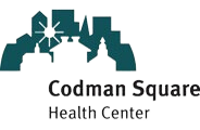 Codman Square Logo skyline in green