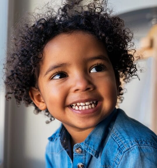Young child smiling