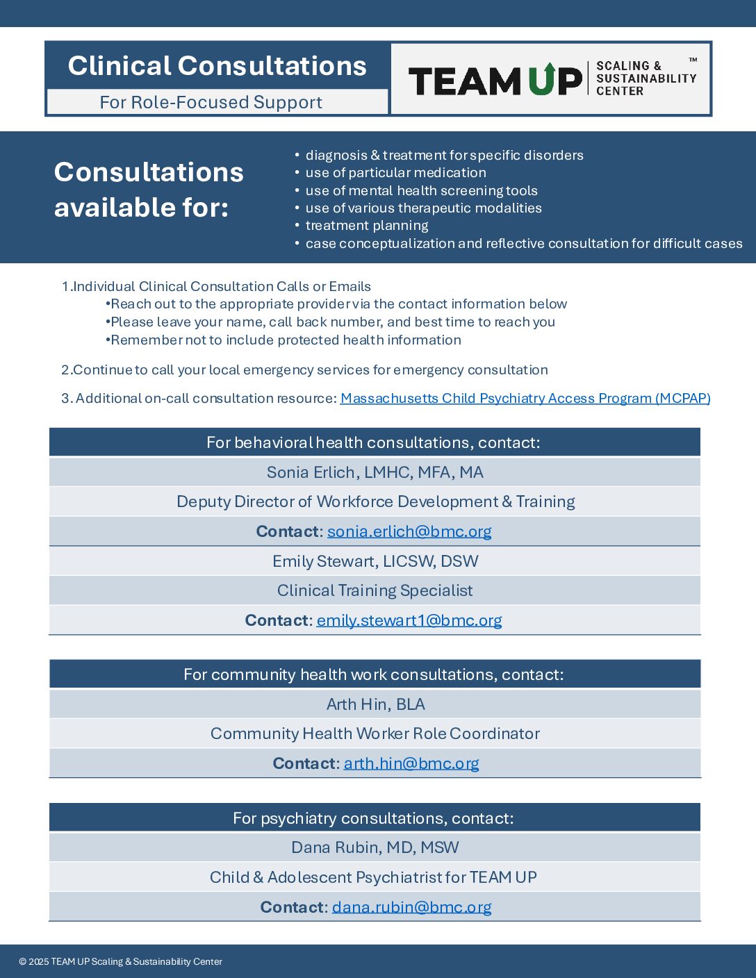 TEAM UP Individual Case Consultations Guide